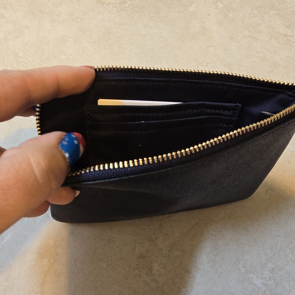 Coach Navy Wristlet - Picture 2 of 5